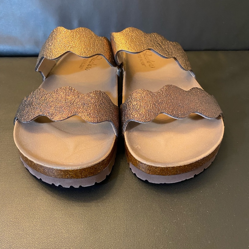 SKECHERS Copper Color Sandals (NWOT) - Picture 2 of 8